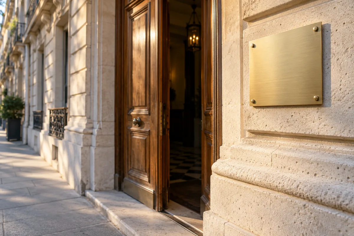 Plaque d'infirmier libéral : mentions, pose et format